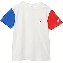 Amazon | [チャンピオン] 半袖Tシャツ キッズ 半袖 丸首 綿100